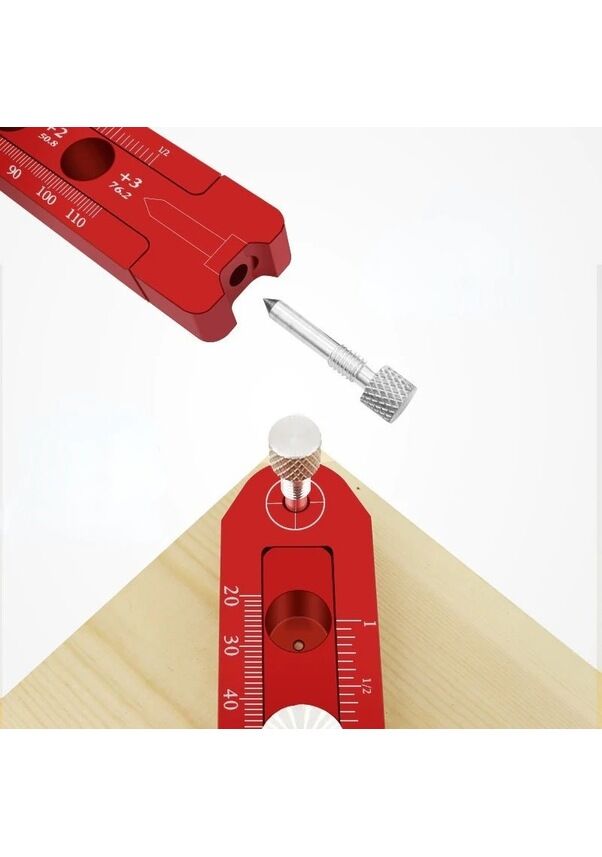 Rox Wood 0165 Ahşap Için Alüminyum Dairesel Işaretleme Cetveli