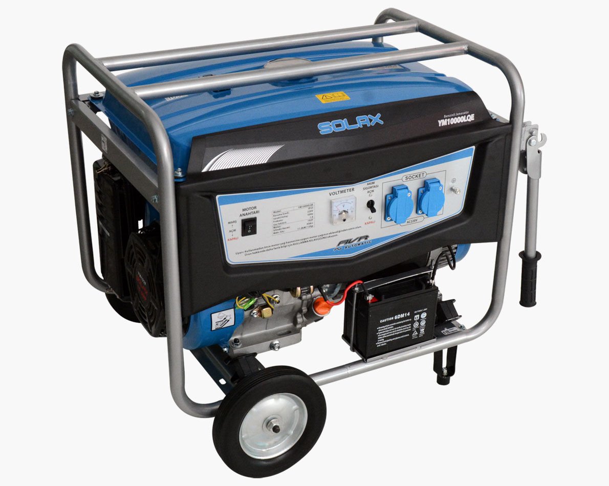 Solax YM-11000LQE Monofaze Benzinli Marşlı Jenerator