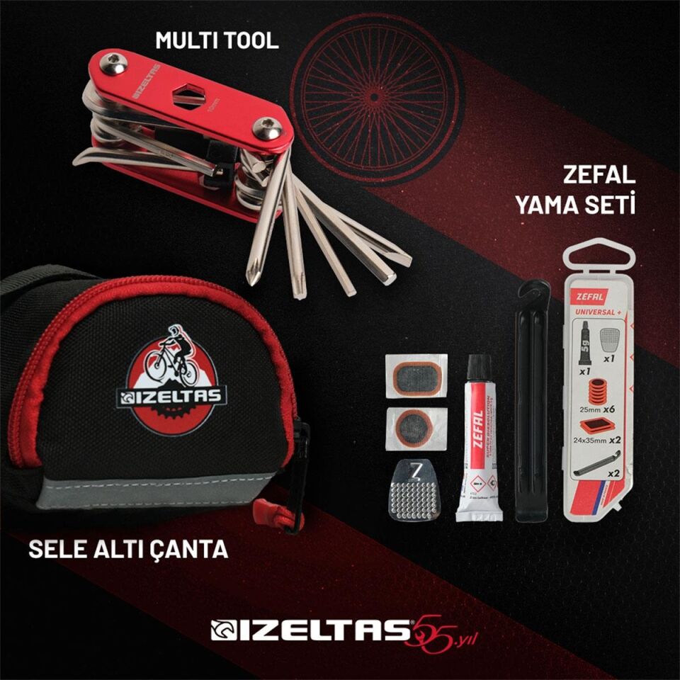 İZELTAŞ BİSİKLET ONARIM SETİ 3 PARÇA