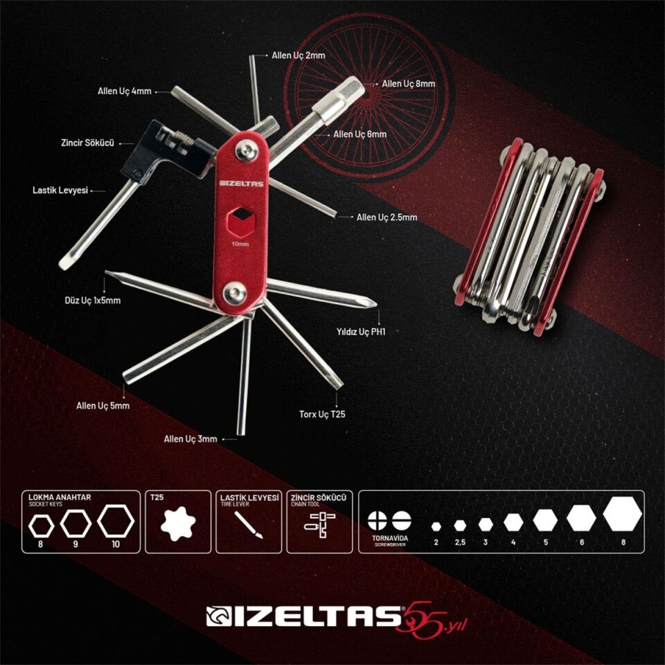 İZELTAŞ BİSİKLET ONARIM SETİ 3 PARÇA