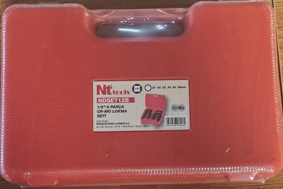 Nt Tools NDSET12B 1/2'' CR-MO Lokma Seti 6 Parça
