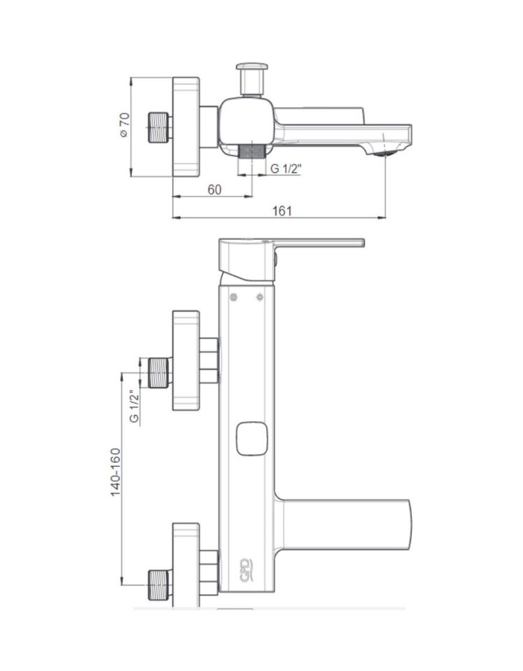 GPD PEDRA BANYO BATARYASI SİYAH-MBB160-S