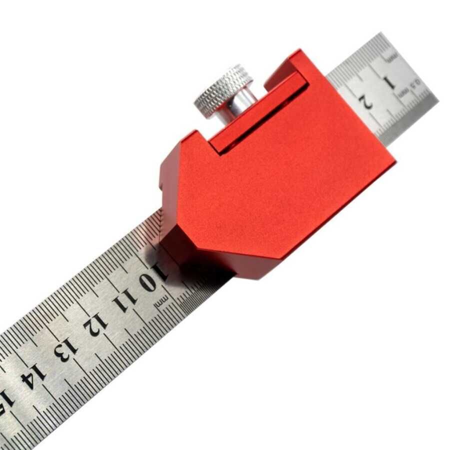 Rox Wood 0162 Alüminyum Cetvel Tutucu Gönye 45 Derece- 90 Derece