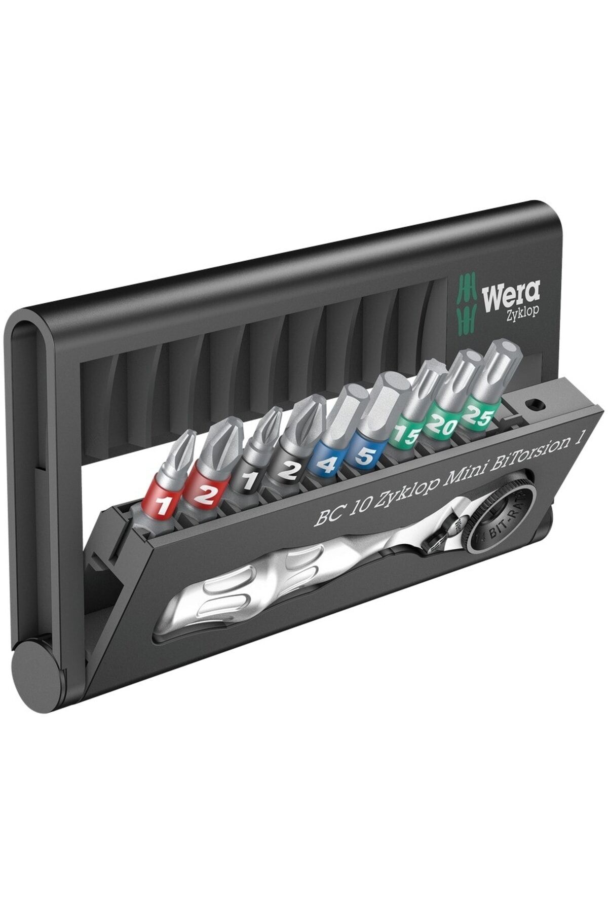 wera Bit-check 10 Zyklop Cırcırlı Bitorsion 1 Bits Seti 05057418001