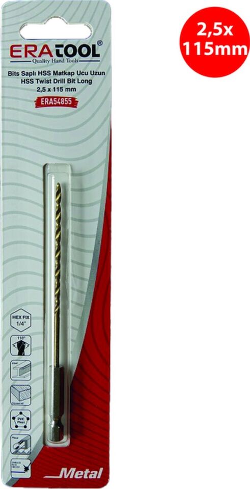 MATKAP UCU BİTS SAPLI UZUN 2.5 MM ERA54855