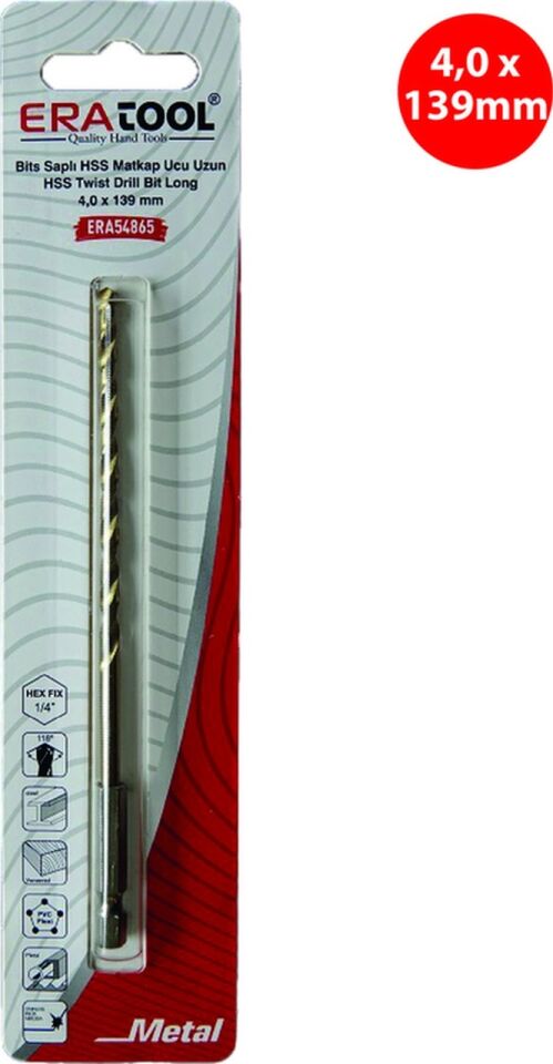 MATKAP UCU BİTS SAPLI UZUN 4 MM ERA54865