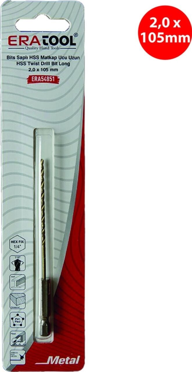 MATKAP UCU BİTS SAPLI UZUN 2 MM ERA54851