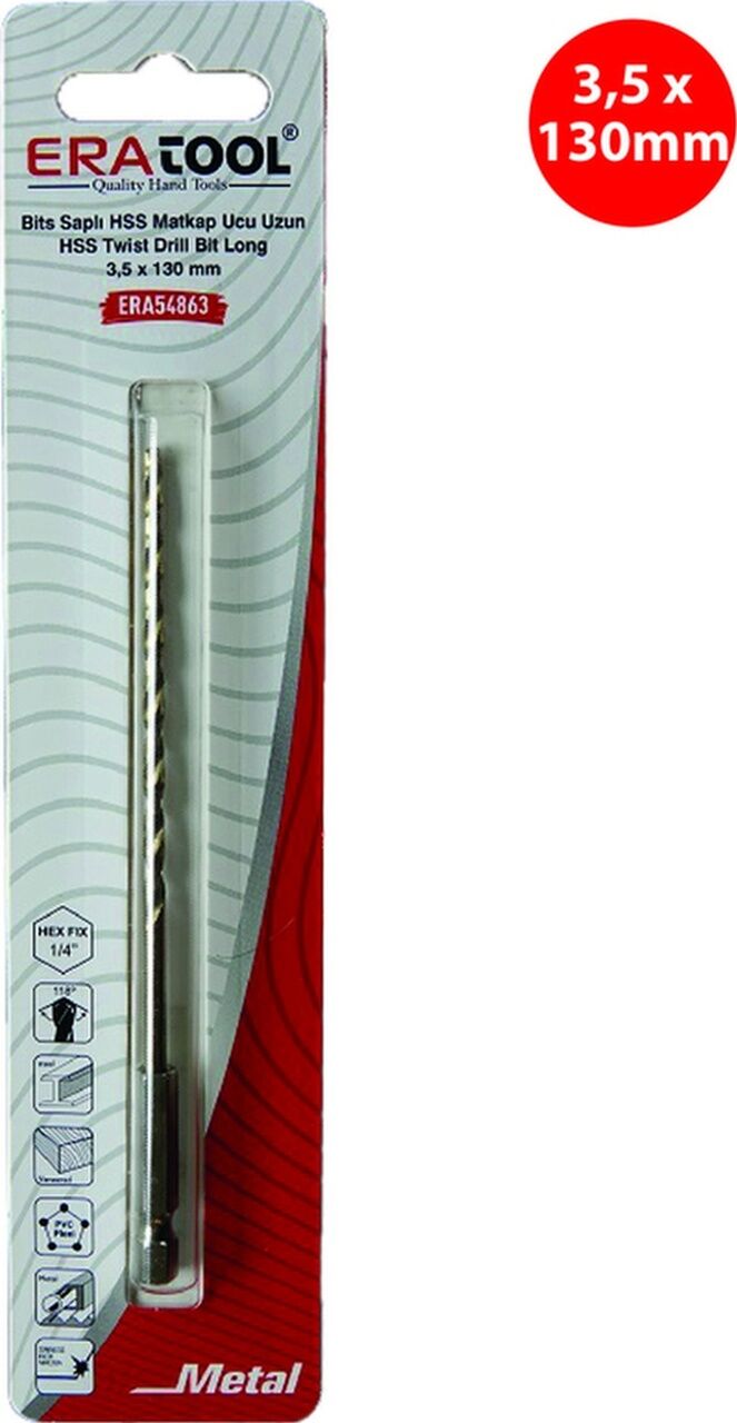 MATKAP UCU BİTS SAPLI UZUN 3.5 MM ERA54863