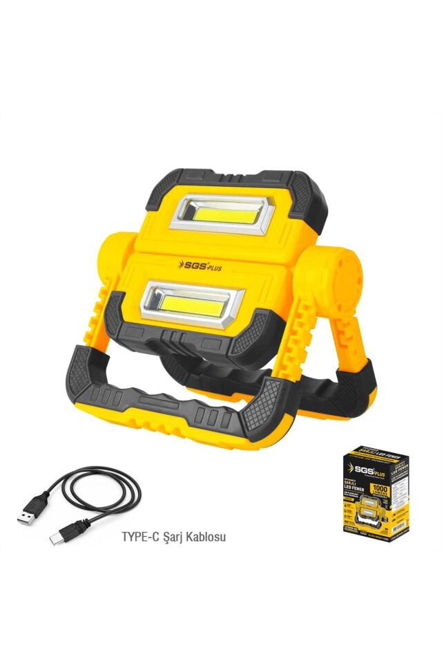 SGS ŞARJLI LED ÇALIŞMA LAMBASI POWER BANK 1000 LÜMEN 3.7 VOLT/ 5000 mAh SGS5057