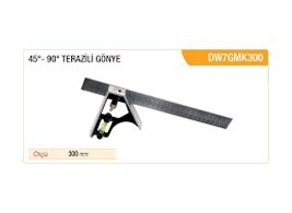 DW 45° - 90° Terazili Gönye 300mm