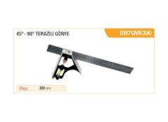 DW 45° - 90° Terazili Gönye 300mm