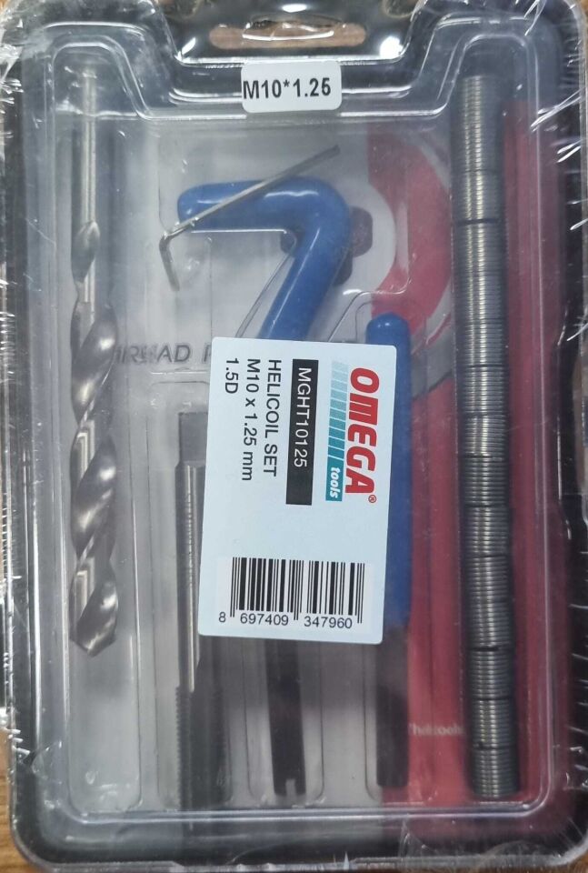 Omega Helicoil Tamir Takımı M10 x 1.25 1.5d MGHT10125GA HELİCOİLTAMİR TAKIMI M10X1.25 1.5D