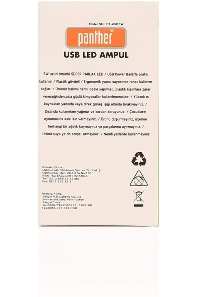 PANTHER USB LED AMPÜL USB5W