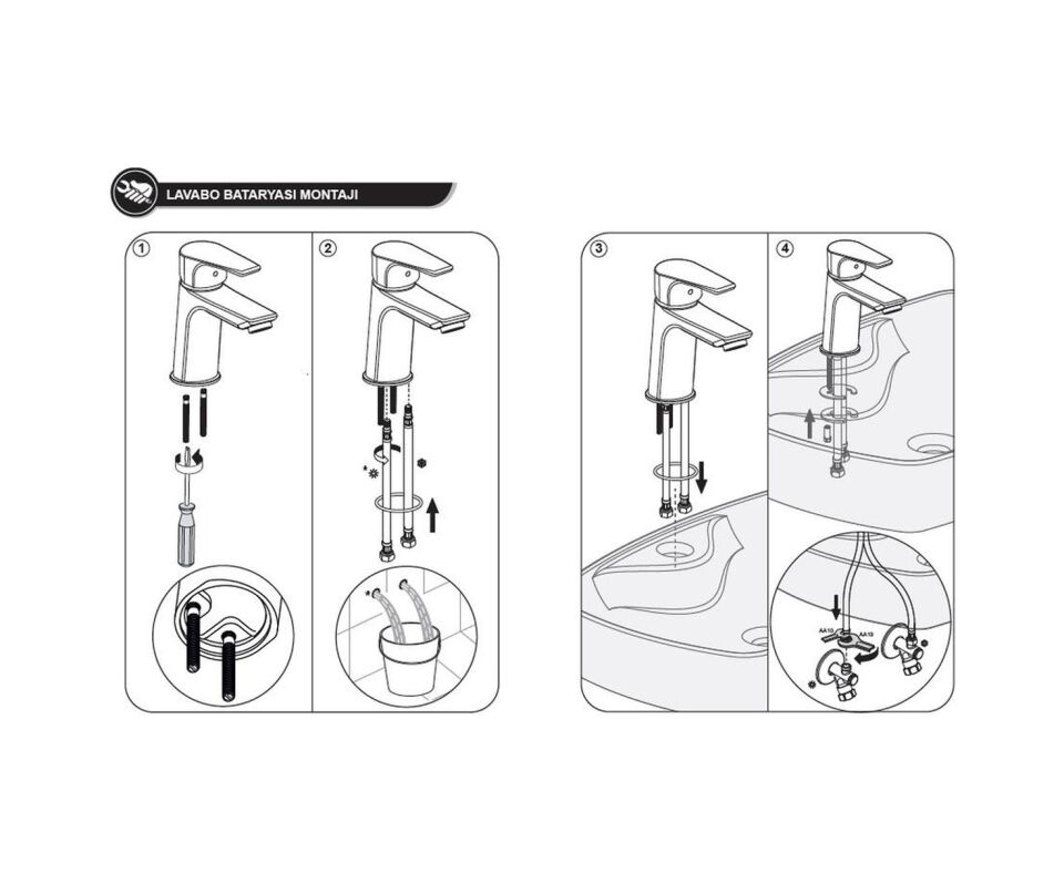 ECA ZAFİR LAVABO 102 108 950