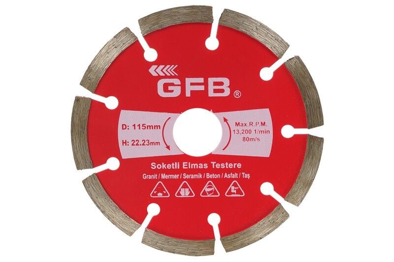 Gfb 2390 Beton-mermer-granit Kesici 230 Mm Soketli Elmas Testere