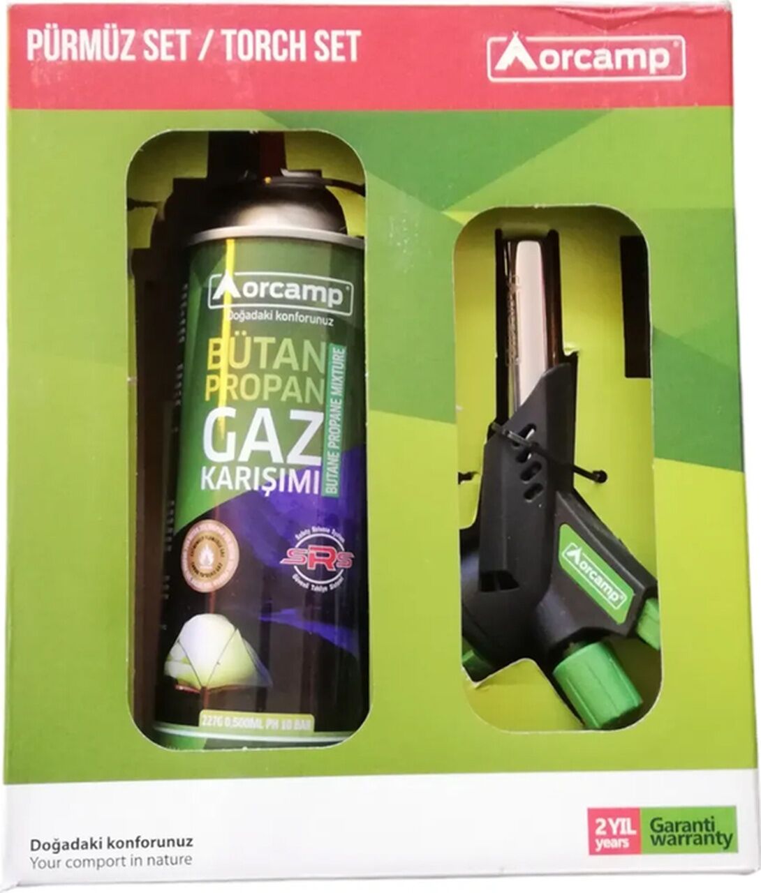 Orcamp Çakmaklı Pürmüz Set 1 Adet Tüplü Çok Renkli