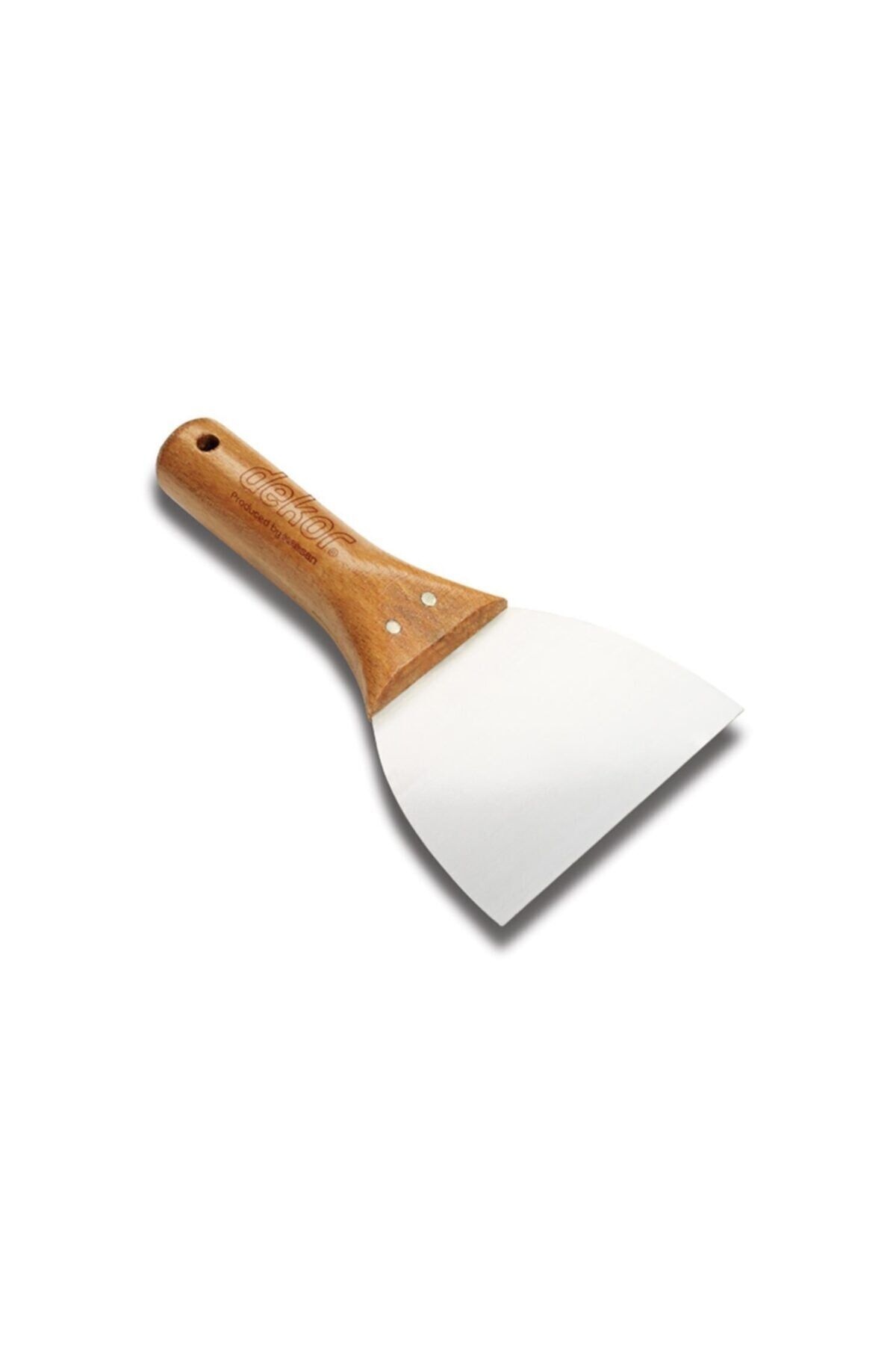 Dekor Macun Ispatulası Ahşap Saplı Paslanmaz Çelik 6cm