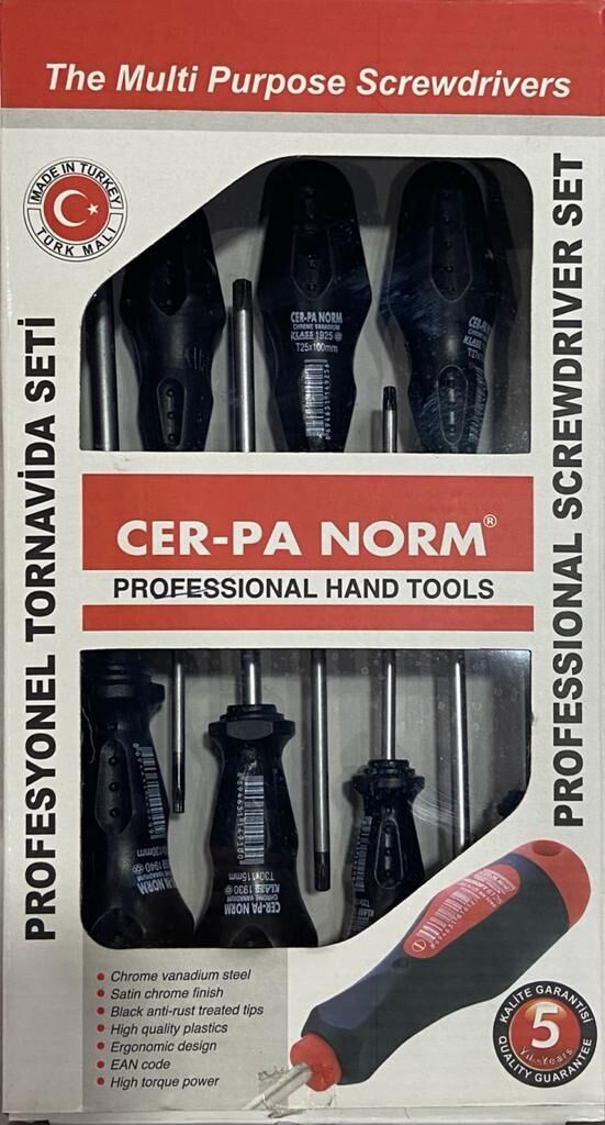 CERPA TORNAVİDA TAKIMI 7 LI TORX 1001224700