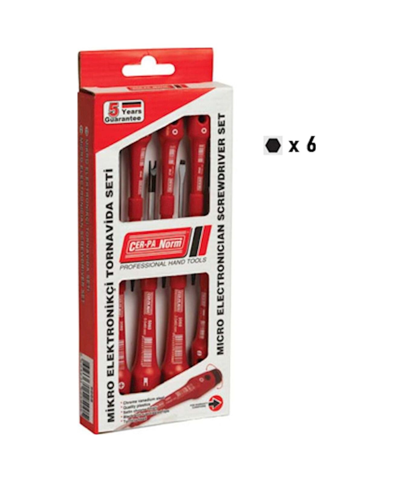 CERPA ELEKTRONİKCİ ALYAN TAKIM SET 6 LI