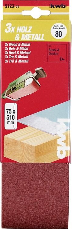 KWB 3Schl-Bänd Kor. 75x510 K 40 SB Tank Zımpara Kğt 75X510  40kum 49912304