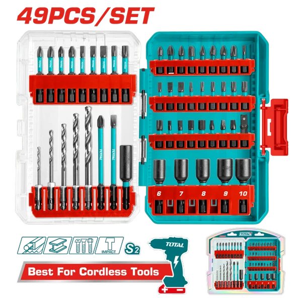 TOTAL 49 Parça Darbeli Bits Uç Seti – TACSDL24906