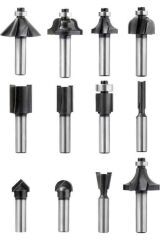 KWB Fräsersatz HM 8 mm 12-tlg Freze Bıçak Seti-8,mm 12 parça  49757290