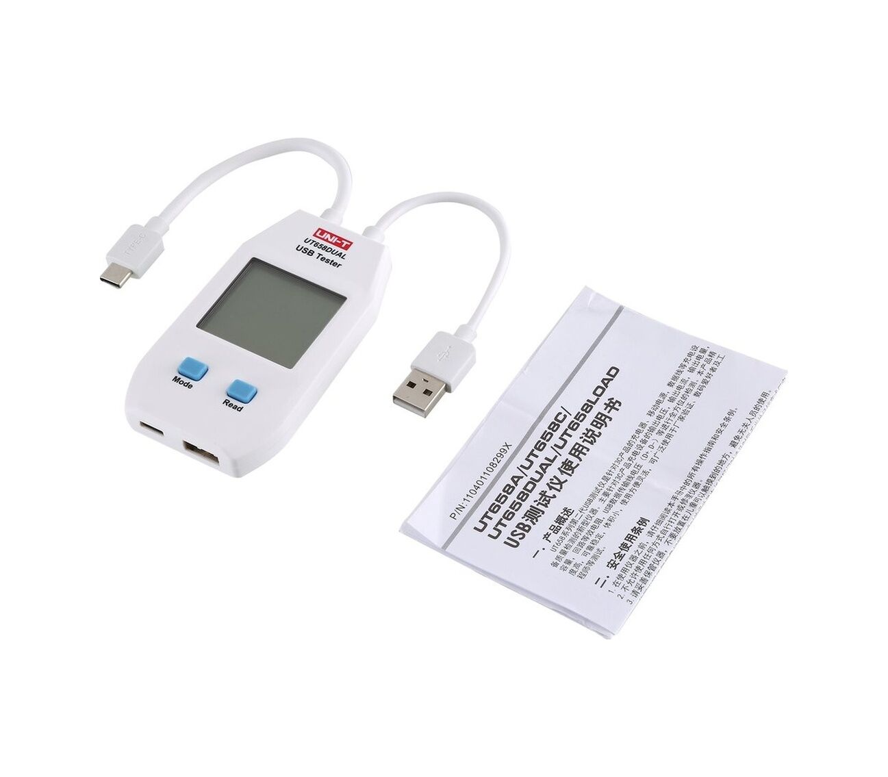 Unı-t Usb Test Cihazı Ut658a Veri Depolamalı Gerilim Ve Akım Monitörleri - Beyaz