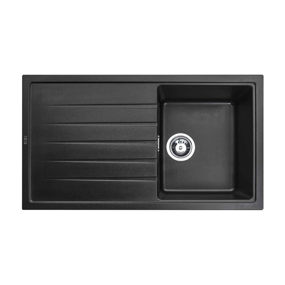 Atlante Granit Eviyе Tek Damlalıklı Siyah 285602 | Modern Mutfak Eviyesi ve Dayanıklı Granit Tasarım