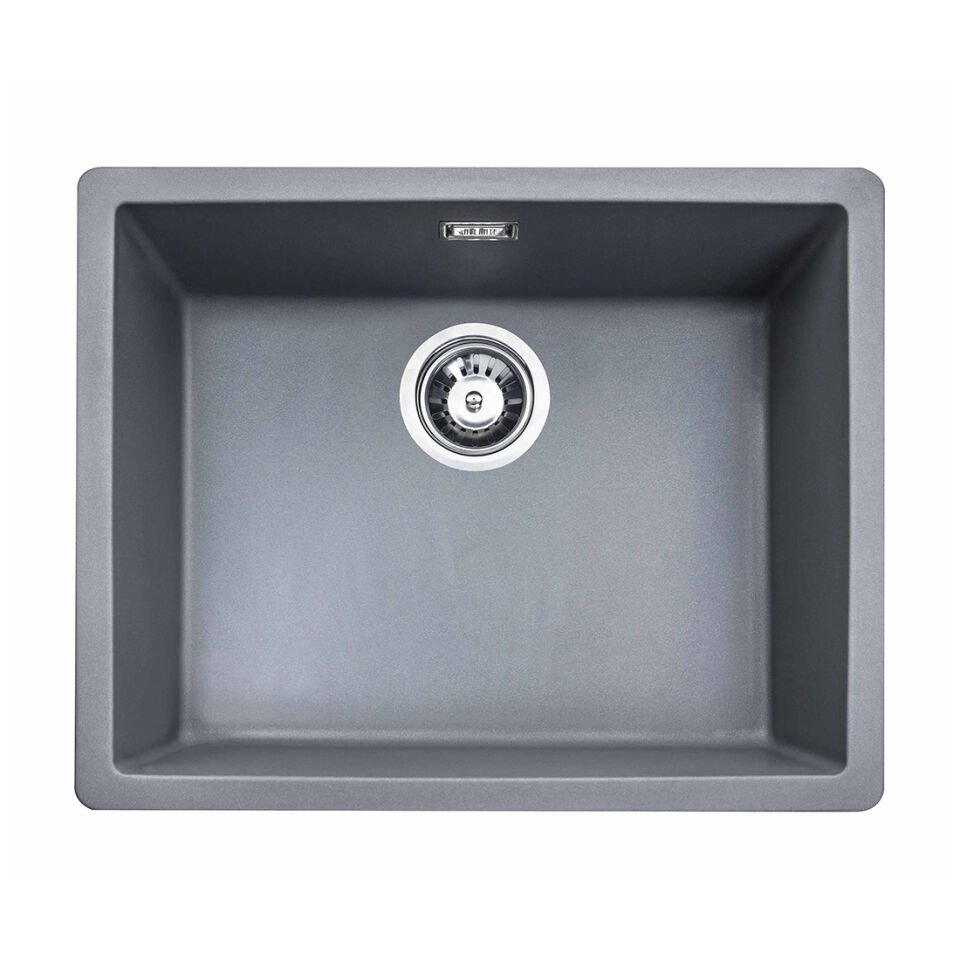 Atlante Granit Evye Tekli Alttan Yapıştırma Antrasit 285605 | Modern ve Dayanıklı Mutfak Evyesi