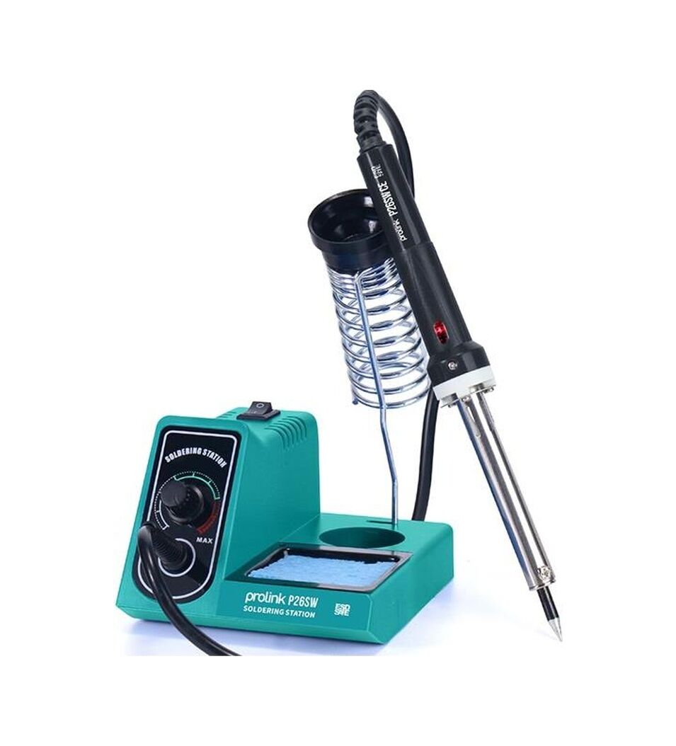 Prolink P26sw Isı Ayarlı Havya İstasyonu 60w P-26-sw Lehim Makara Standlı 926
