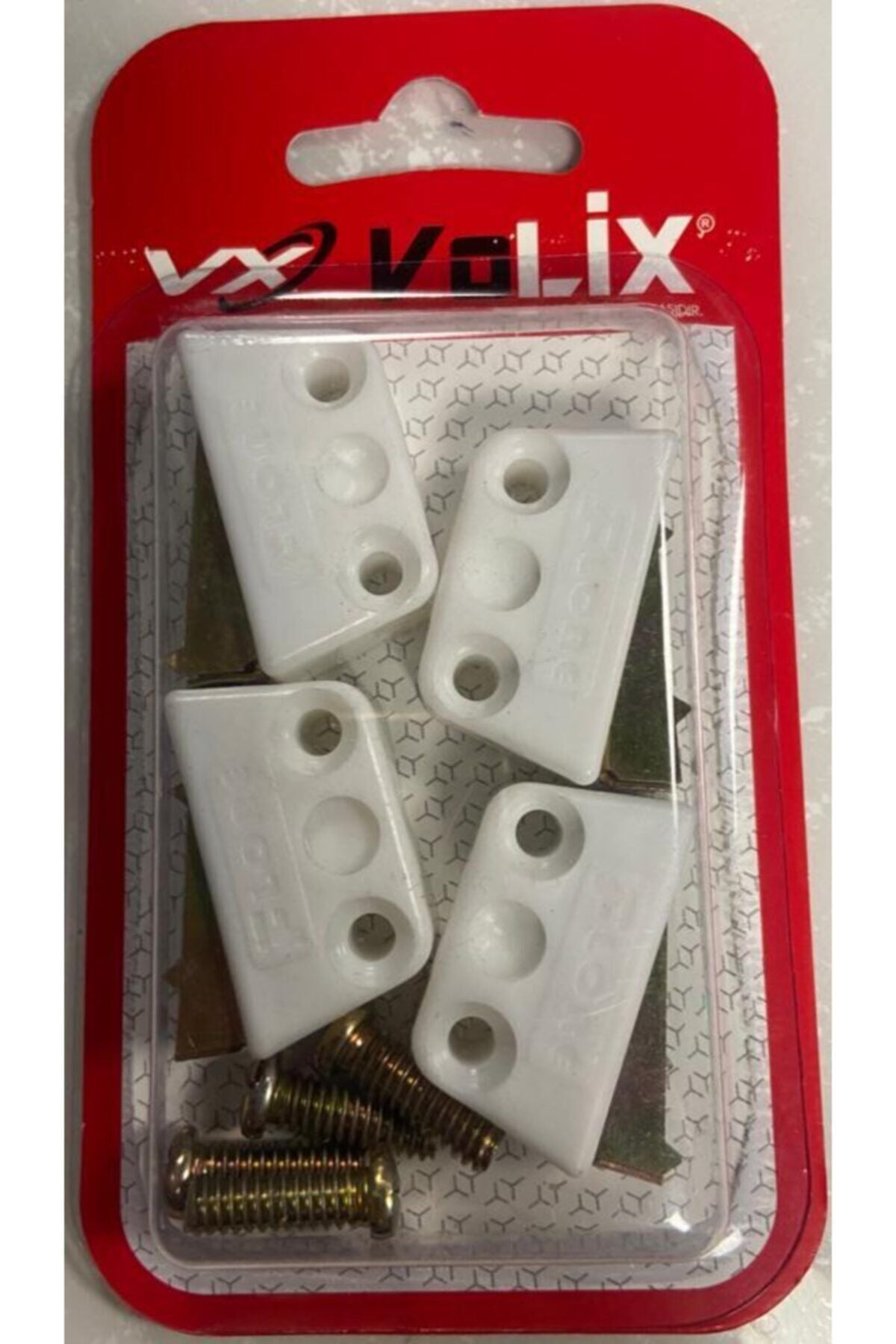 VOLİN PLASTİK TIRNAKLI BAĞLANTI BEYAZ 4 LÜ