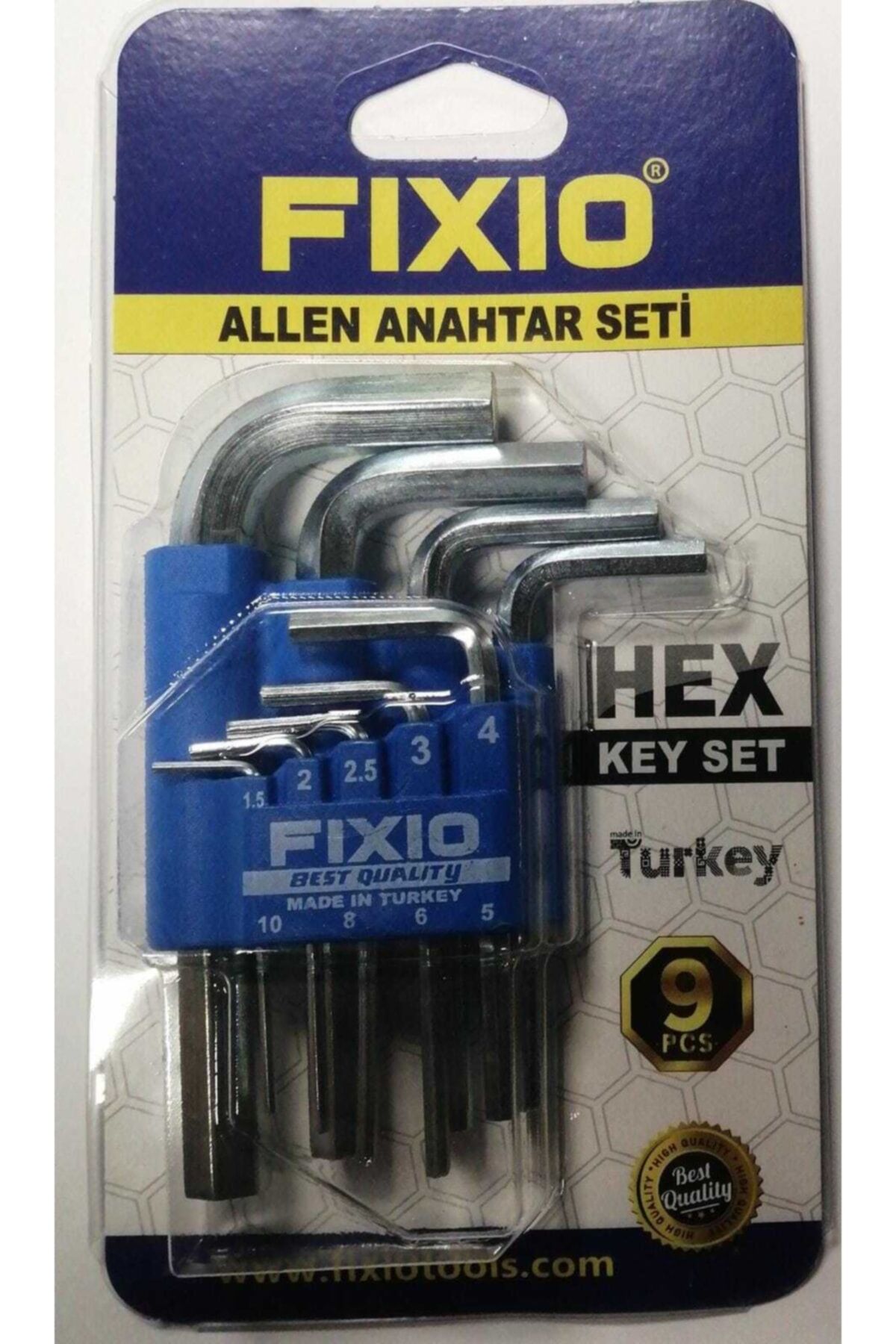 Fıxıo Kısa Allen Anahtar Seti 9 Parça Fa 1009