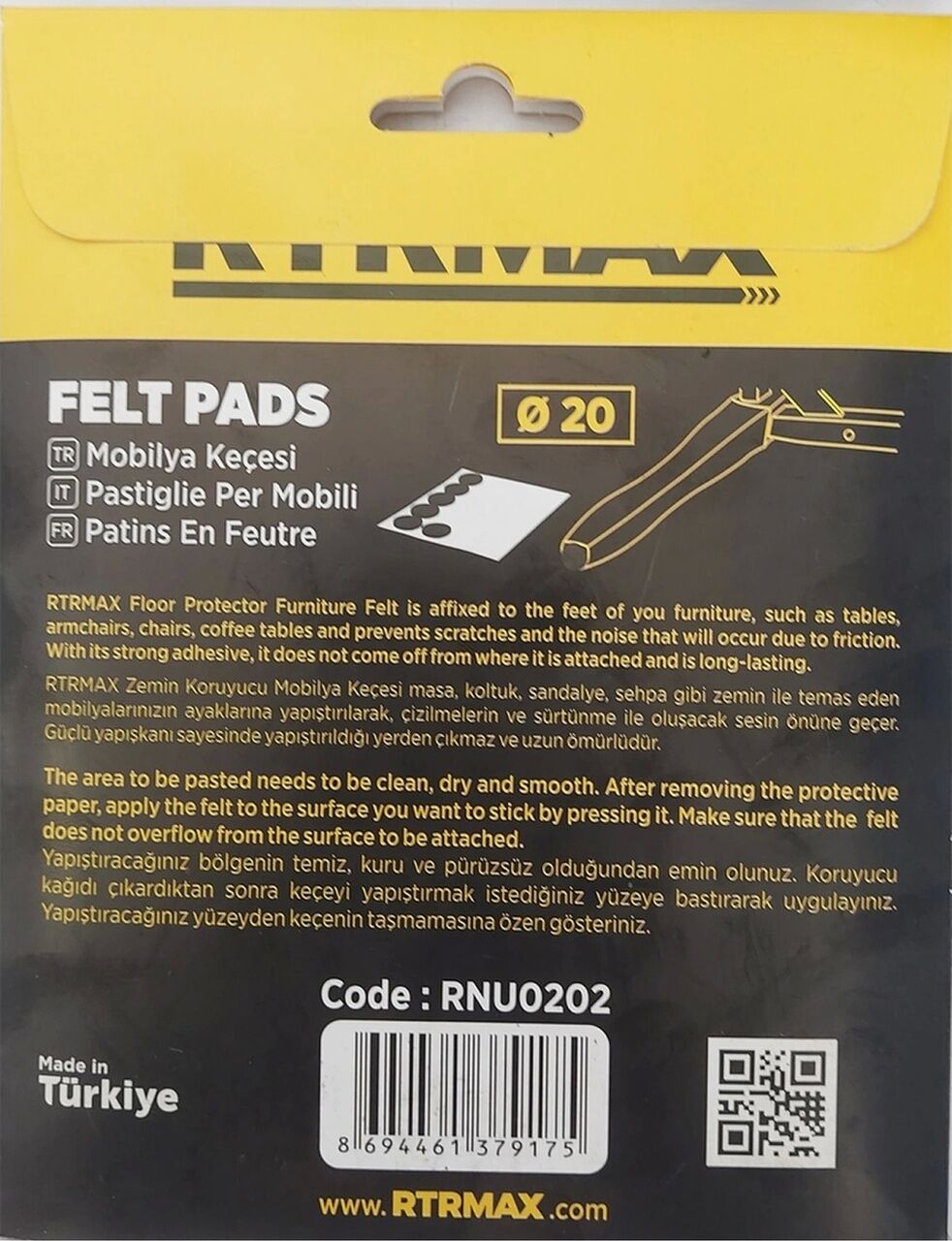 Mobilya Keçesi Sandalye Keçesi