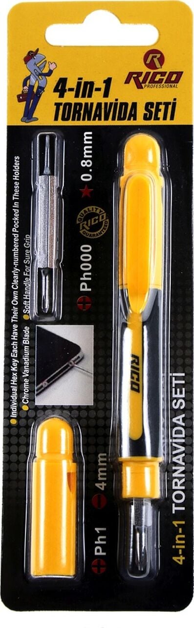 Rico 4-In-1 Tornavida Seti