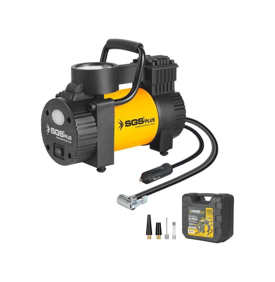 Sgs SGS5390 12V 100 Psı Basınç Göstergeli Araç Hava Komprsörü