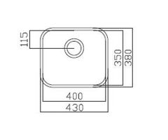 Teka Be 400.350 1B Tezgahaltı Paslanmaz Çelik Eviye - 40108505