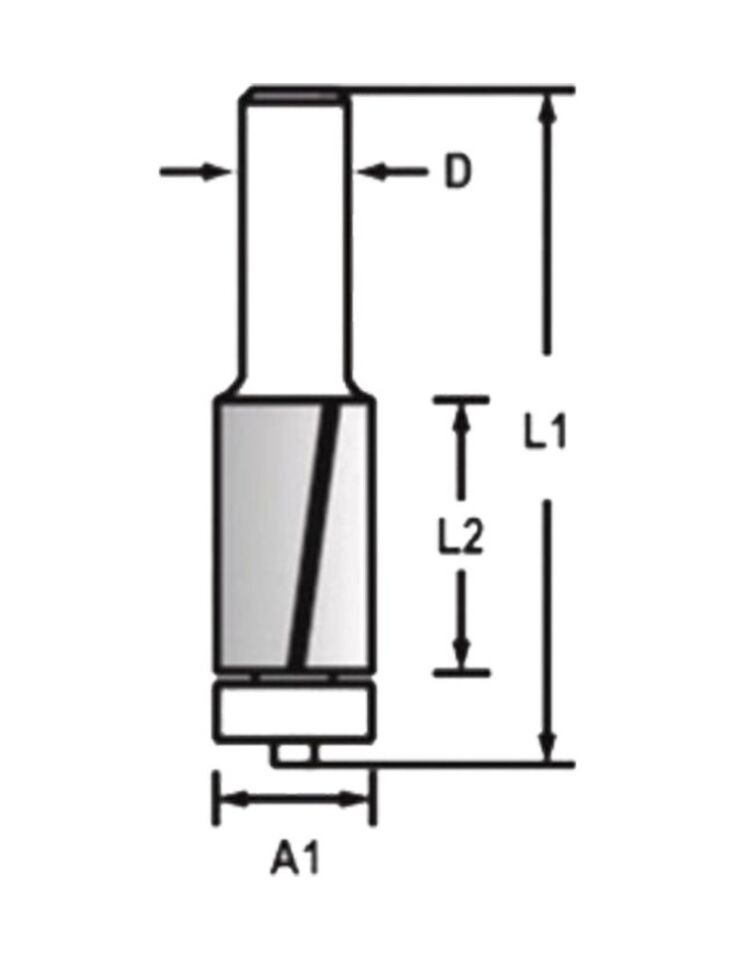 Topshop Th14423 Freze Bıçağı Kenar Alma Temizleme  12X12X30M