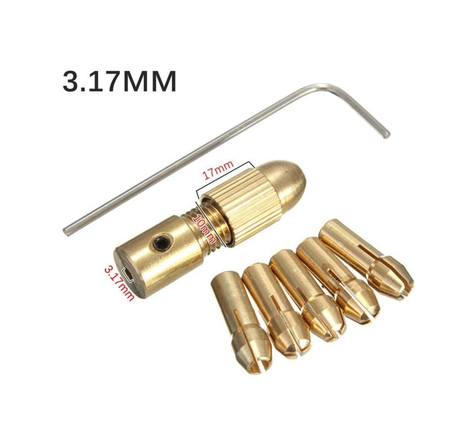 5339 Motor Mili Uyumlu Pensli Mini Mandren Set 7 Parça