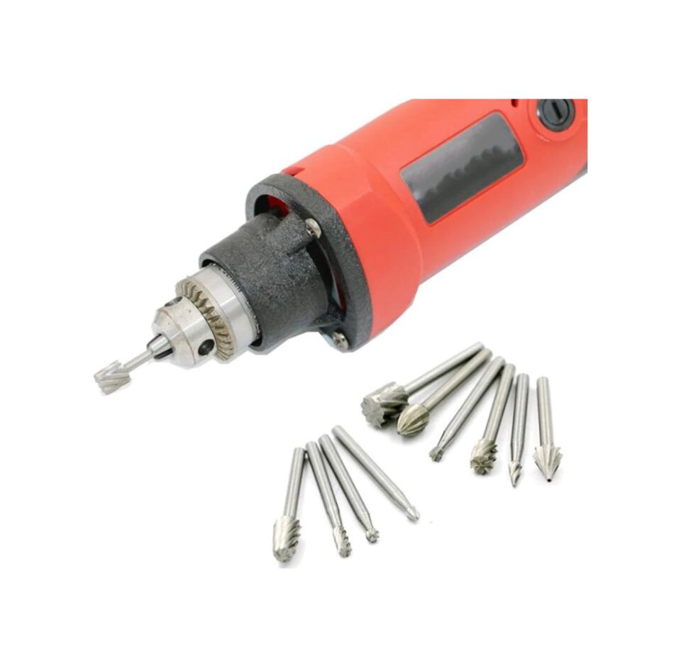 GRAVÜR AHŞAP FREZE UÇ SETİ 10 PRÇ