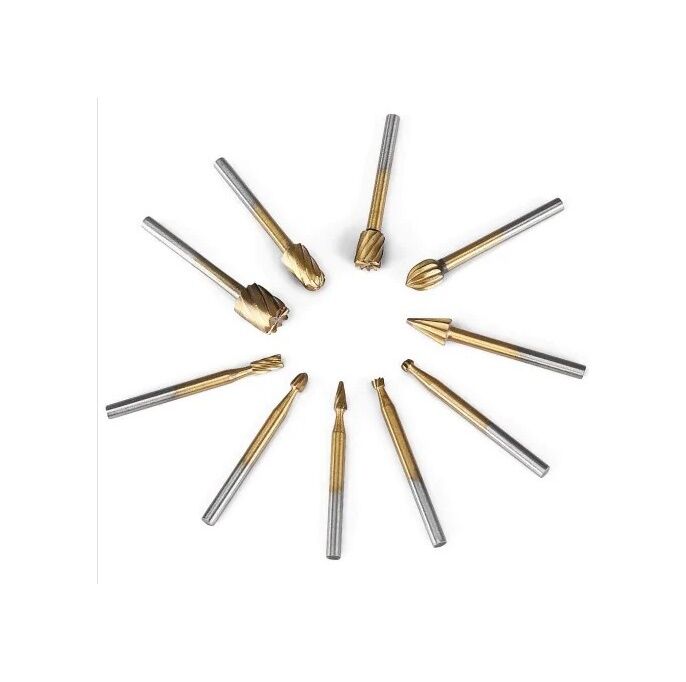 GRAVÜR AHŞAP FREZE UÇ SETİ 10 PRÇ