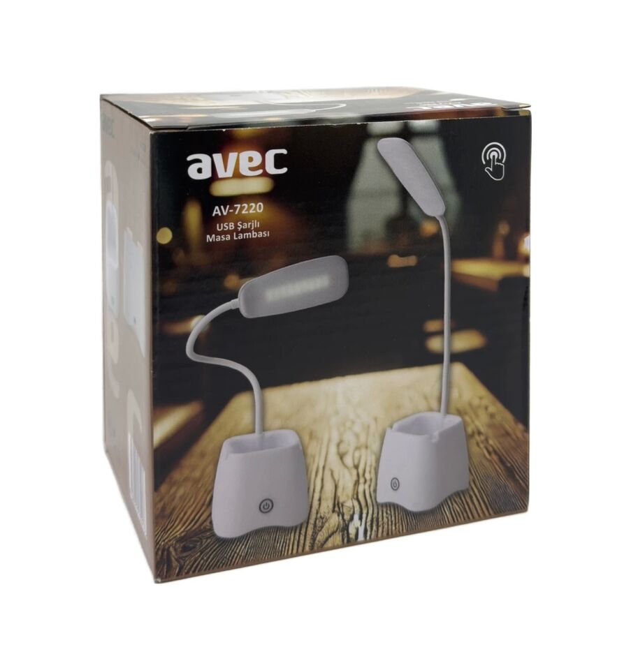Avec Av-7220 Usb Şarjlı Masa Lambası Çok Renkli