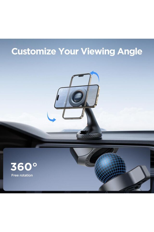 Joyroom Zs406 Vantuzlu Manyetik MagSafe Uyumlu Araba İçin Telefon Tutucu