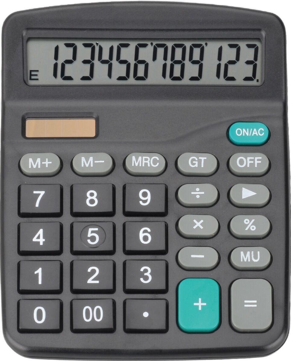 12 Haneli Hesap Makinesi Av-h837 Çok Renkli