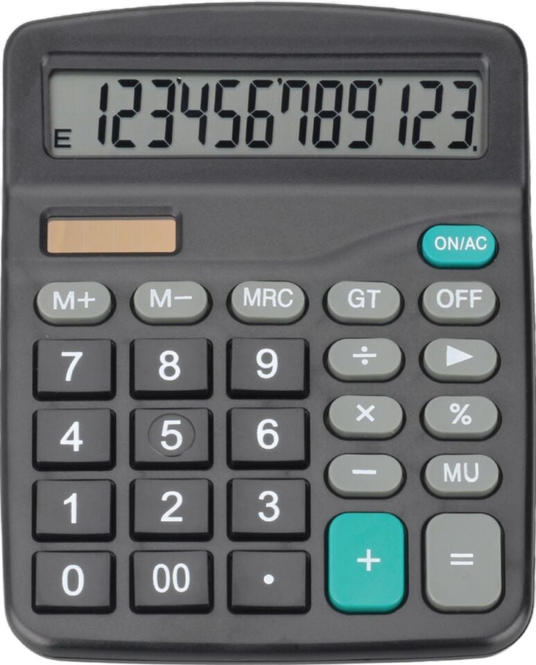 12 Haneli Hesap Makinesi Av-h837 Çok Renkli