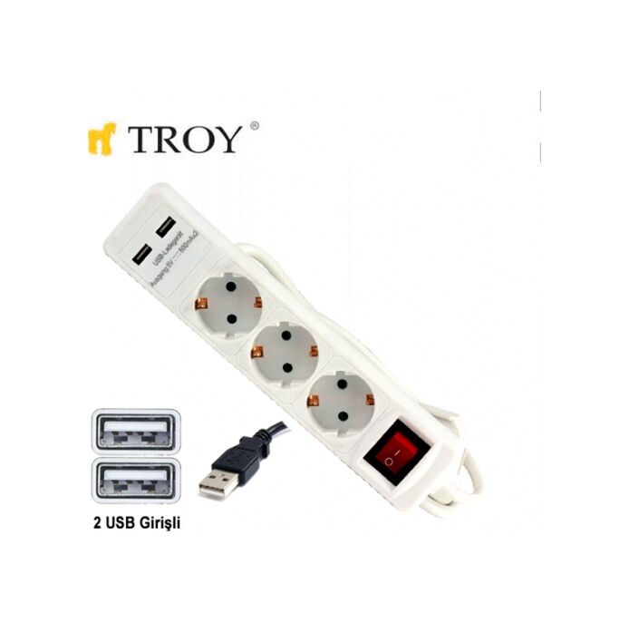 TROY 3 LÜ PRİZ 24023