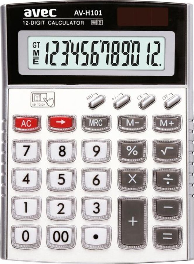 Avec Av-h101 Hesap Makinesi Beyaz - Siyah