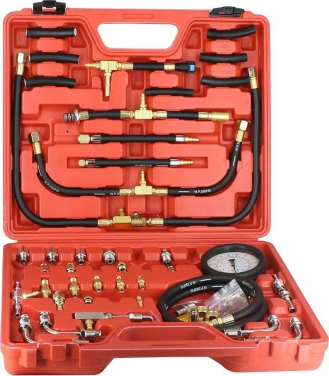 Nt Tools Yakıt Sistemi Basıncı Test Cihazı Basınç Ölçer Ölçme Kiti Seti 45 Parça