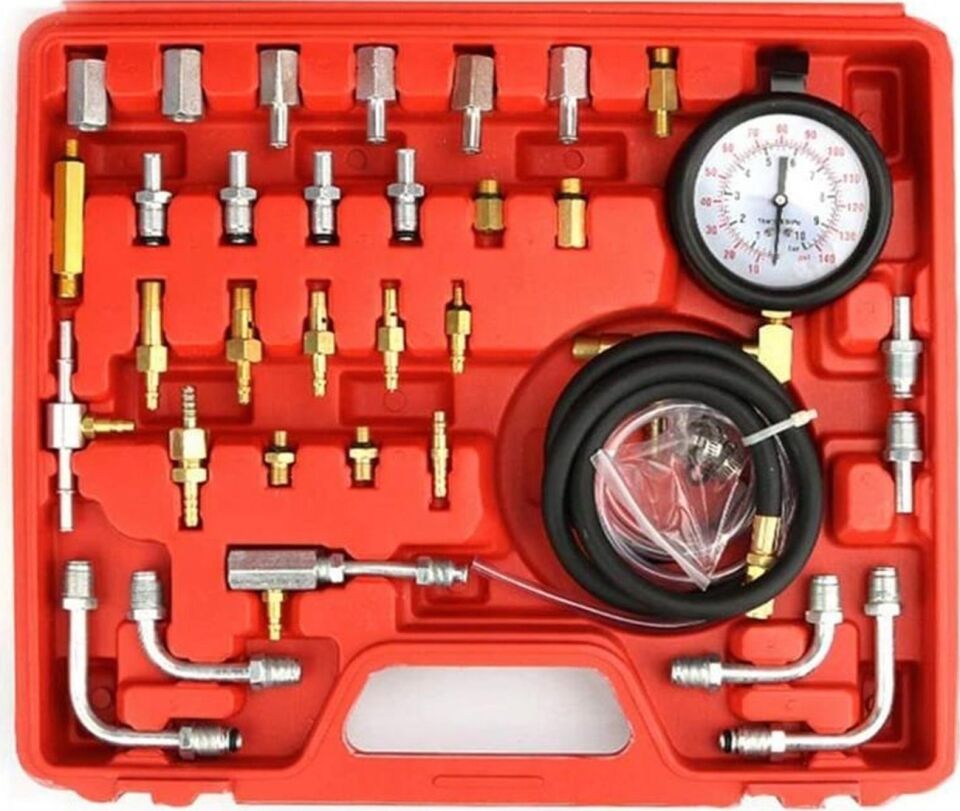 Nt Tools Yakıt Sistemi Basıncı Test Cihazı Basınç Ölçer Ölçme Kiti Seti 45 Parça