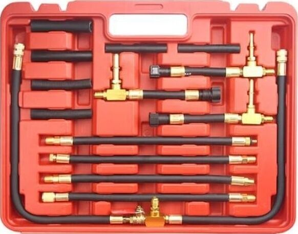 Nt Tools Yakıt Sistemi Basıncı Test Cihazı Basınç Ölçer Ölçme Kiti Seti 45 Parça