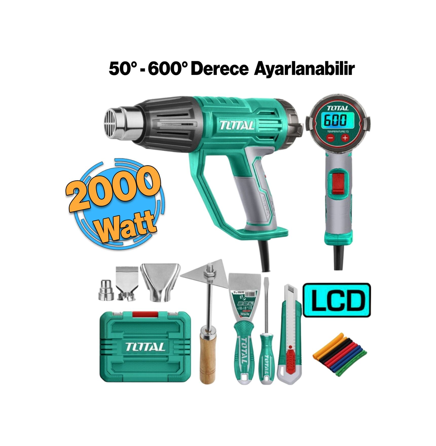 TOTAL SICAK HAVA TABANCASI LED EKRANLI TB200561